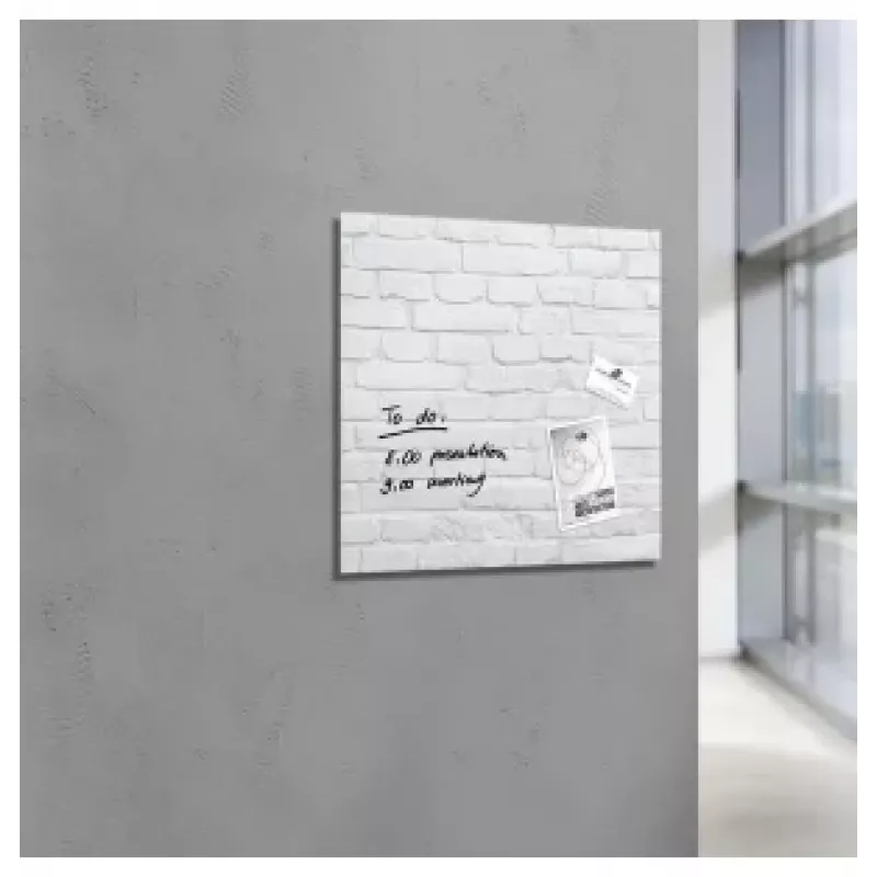 SIGEL GL164 Magnetic Glass Board 480 x 480 mm White