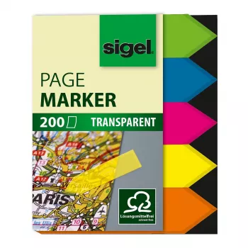 SIGEL HN613 Index-Tabs selbstklebend 45x60mm weiß 200 Stück
