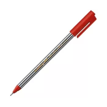 EDDING 89 Fineliner Stift Rot 0,5 mm Rundspitze Wasserbasierte Tinte Kunststoffgehäuse
