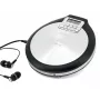 Soundmaster CD9220 Tragbarer CD-Player mit 40s Anti-Shock, DBBS, Schwarz/Silber
