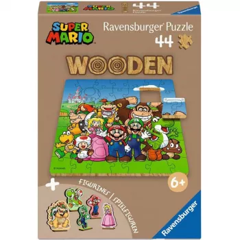 RAVENSBURGER Holzpuzzle Kinder - Super Mario (44 Teile)