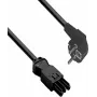 HELOS Power Connection Cable GST18 Compatible CEE 7/7 90° Plug to Coupler Black 5,0m