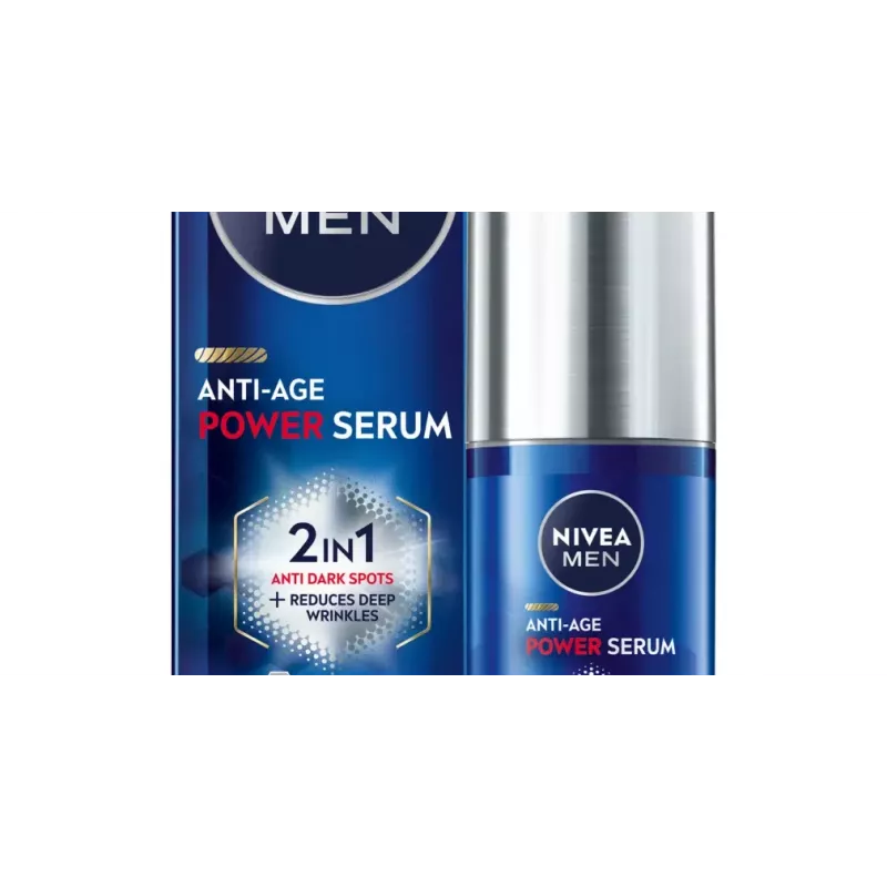 NIVEA Men Anti-Age Power Serum 2in1 intensives Serum gegen Hautunreinheiten 30 ml