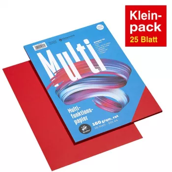Staufen Multifunction Paper A4 Rot 160g 25 Blatt/Pack