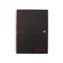 Oxford 400047609 Notizbuch A4 kariert schwarz 70 Blatt matt