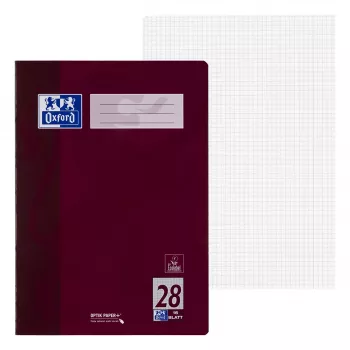 ELBA Universal Register A4 - 16 Blatt - kariert - Bordeaux - 100050314