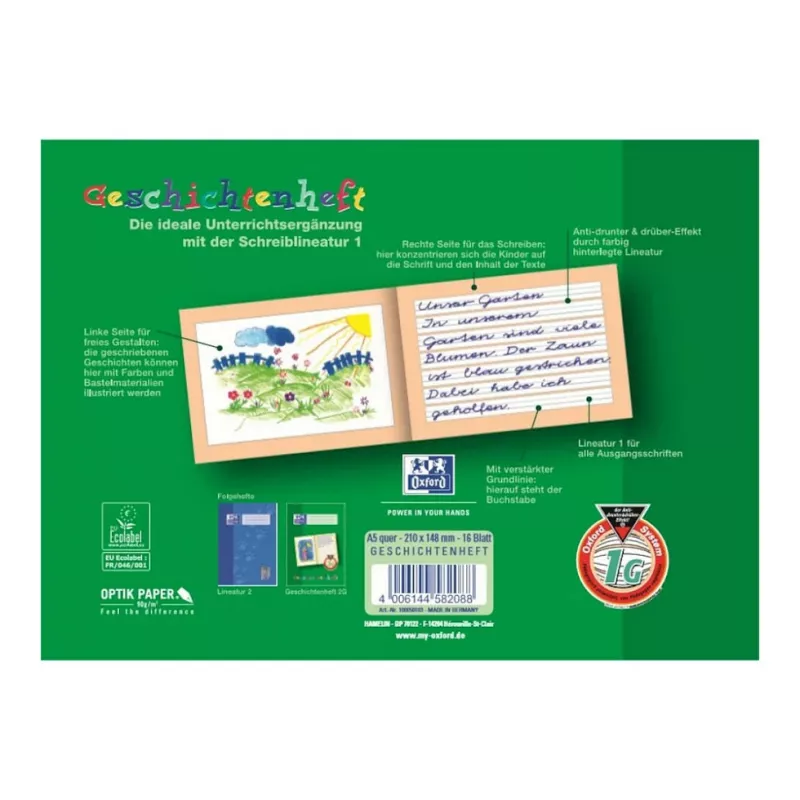 Oxford 100050103 Notizbuch A5 90 g/m2 Grün