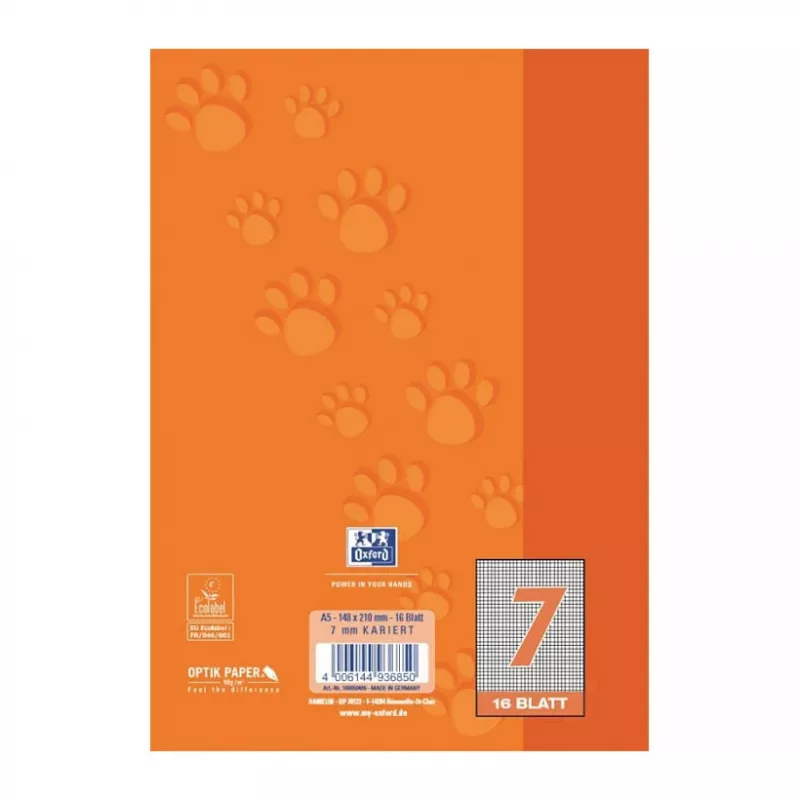 Oxford 100050409 Notizbuch A5 90 g/m2 Orange