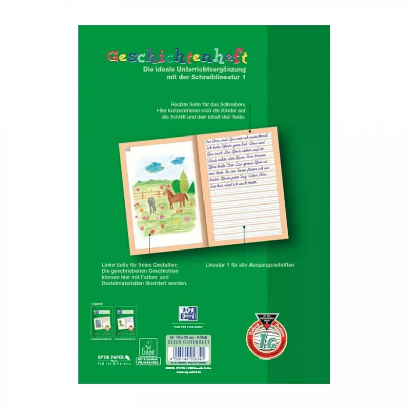 Oxford 100050091 - Grün - A4 - 90 g/m²