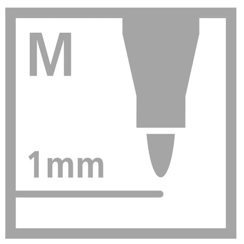 STABILO OHPen Universal Rot wasserlöslicher Overhead-Marker M (Medium) 1 Stück