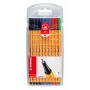 STABILO point 88 Fineliner Stift 0,4 mm - Farben sortiert (Schwarz, Blau, Grün, Rot) - Blisterpackung