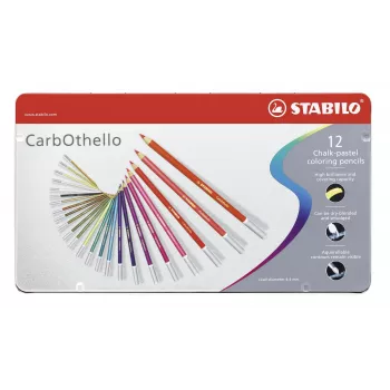 STABILO Carbothello Pastellstift-Set - 12 gemischte Farben