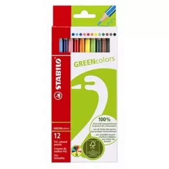 STABILO GREENcolors Buntstifte - Mehrfarbig - 12 Stück