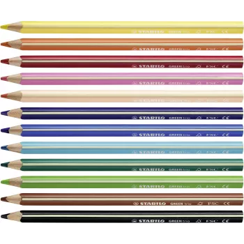 STABILO GREENtrio Buntstifte - Farben sortiert - 12er Pack