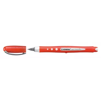 STABILO worker colorful Rollerball Pen - Rot - 0,5 mm - beidhändig - 10er Pack