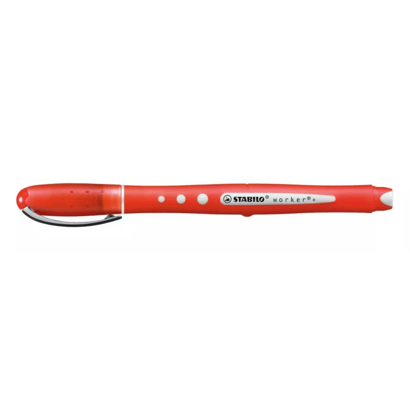 STABILO worker colorful Rollerball Pen - Rot - 0,5 mm - beidhändig - 10er Pack