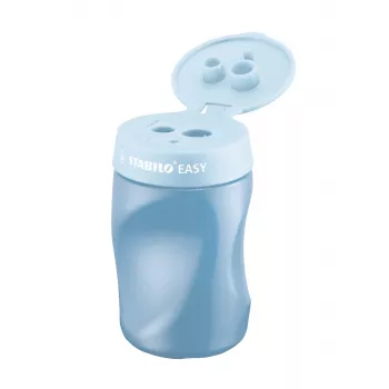 STABILO Easy manueller Bleistiftspitzer - Blau - Rechtshänder
