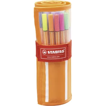 STABILO point 88 Fineliner Stifteset - 20 verschiedene Farben, 0,4 mm