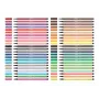STABILO Pen 68 Filzstift-Set, 20 Farben sortiert, Kunststoffbox, Zebrui Türkis, 1 mm Strichstärke