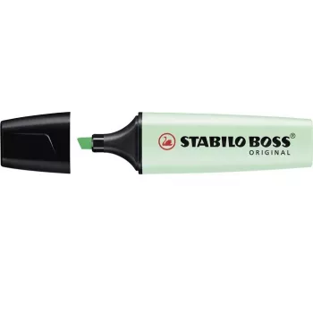 STABILO BOSS ORIGINAL Textmarker - Mintgrün - Meißelspitze - 2 mm / 5 mm - Wasserbasierte Tinte - 1 Stück