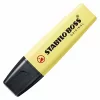 STABILO BOSS ORIGINAL Highlighter Set - 6 Stück - Pastellfarben sortiert - Meißelspitze - 2 mm / 5 mm - Wasserbasierte Tinte
