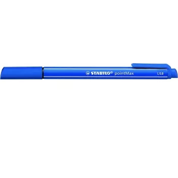 STABILO pointMax Fineliner Stift - Ultramarinblau - Mittel 0,8 mm - Rund - Wasserbasierte Tinte