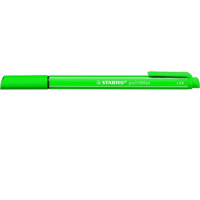 STABILO pointMax Fineliner Stift Grün 0,8 mm Nylon-Faserspitze wasserbasierte Tinte