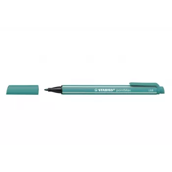 STABILO pointMAX Filzstift - Türkis - Medium - 0,8 mm - Wasserbasierte Tinte - Nylonfilzspitze