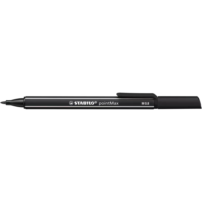 STABILO pointMax Fineliner Stiftset - 0,8 mm - 12 verschiedene Farben