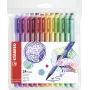 STABILO pointMax Fineliner Stifteset - 24 verschiedene Farben - 0,8 mm Faserspitze - wasserbasierte Tinte