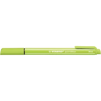 STABILO pointMax Fineliner Stifteset - 24 verschiedene Farben - 0,8 mm Faserspitze - wasserbasierte Tinte