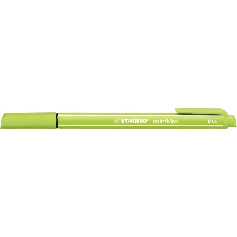 STABILO pointMax Fineliner Stifteset - 24 verschiedene Farben - 0,8 mm Faserspitze - wasserbasierte Tinte