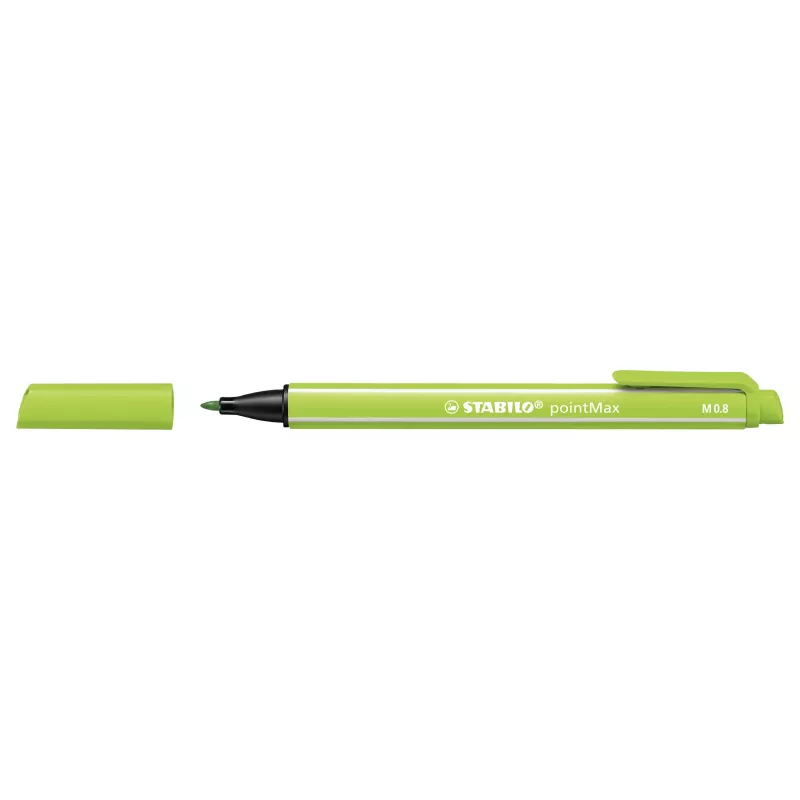 STABILO pointMax Fineliner Stifteset - 24 verschiedene Farben - 0,8 mm Faserspitze - wasserbasierte Tinte
