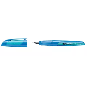 STABILO EASYbuddy Füllfederhalter – Blau – Patronensystem – für Rechts- und Linkshänder – 1 Stück