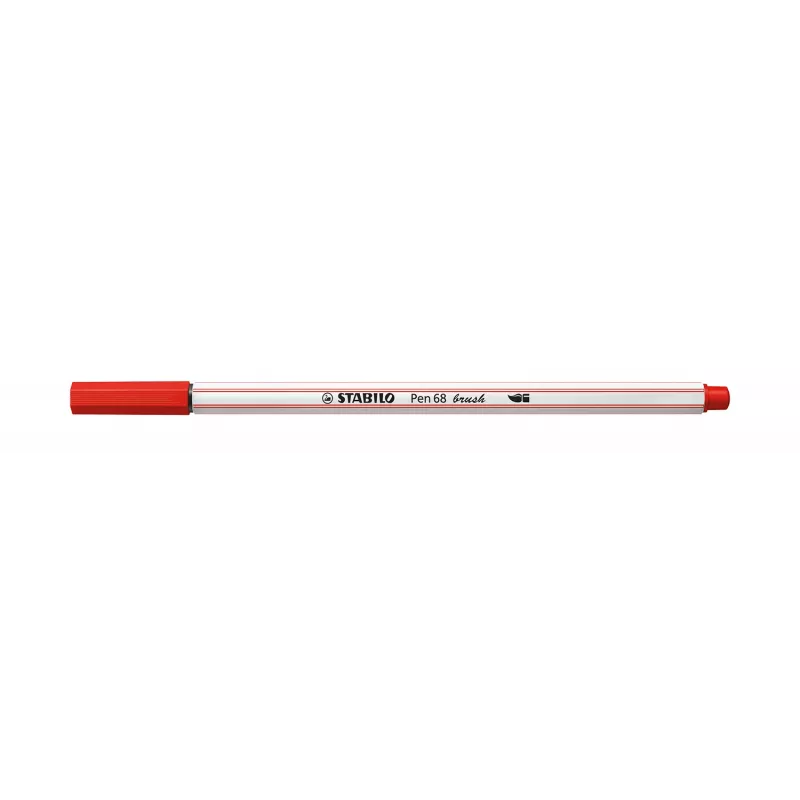 STABILO Pen 68 Brush - Medium - Rot - Flexible Pinselspitze - Wasserbasierte Tinte - Deutschland - Erwachsene & Kinder