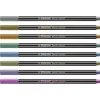 STABILO Pen 68 Metallic Fasermaler-Set - Medium - 8 verschiedene Metallic-Farben - Rundspitze - 1,4 mm Strichstärke