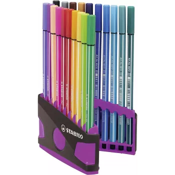 STABILO Pen 68 Fasermaler - Farben sortiert - 20er Pack