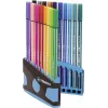 STABILO Pen 68 Filzstift-Set - Mittel - 20 Farben - Sortiert - 1 mm - 24 h Cap-Off - Wasserbasierte Tinte