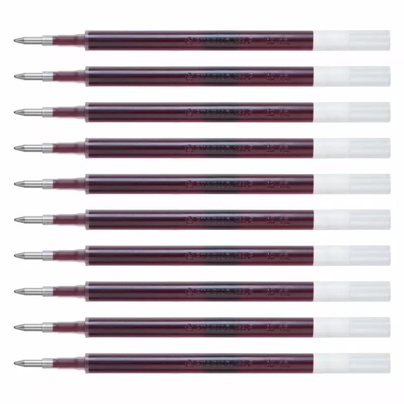 STABILO 268/040-01 Gelstift-Nachfüllung, 0,4 mm, Rot