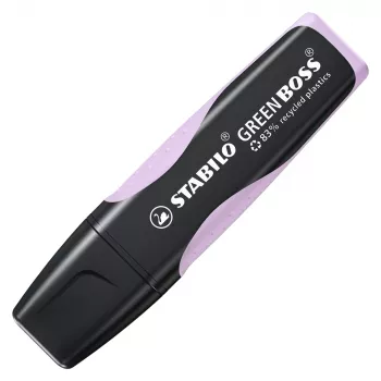 STABILO GREEN BOSS Pastel Textmarker - Flieder - Keilspitze - 2-5 mm Strichstärke - Kunststoffgehäuse