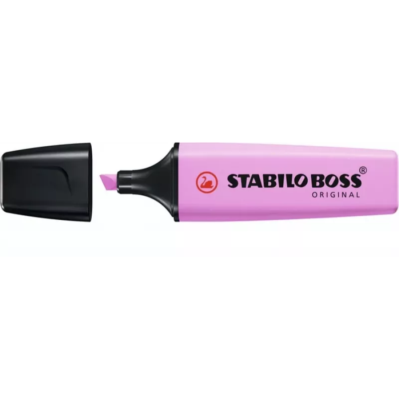 STABILO Boss Original Pastel Textmarker - Frozen Fuchsia - Keilspitze - 1 Stück