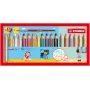 STABILO Woody 3-in-1 Multi-Talent Stift 7,6 cm 18-teiliges Pastell-Set mit Pinsel