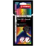 STABILO Pen 68 Brush ARTY Edition Brush Pen Set - 10 Assorted Colors in Cardboard Case