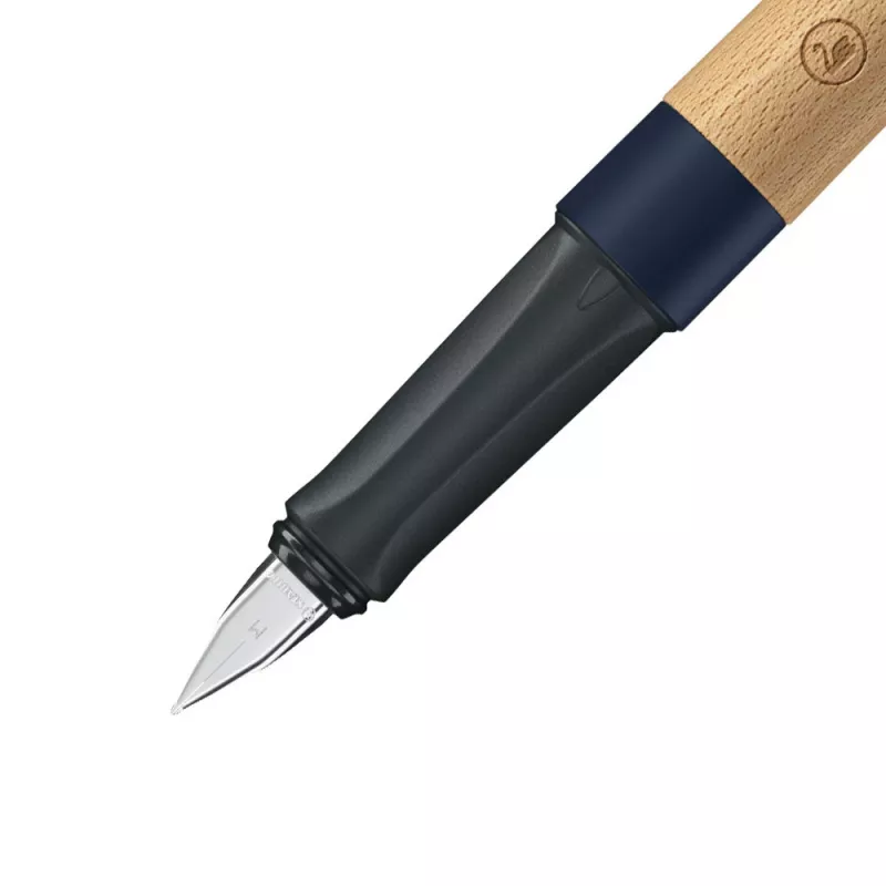 STABILO Klimaneutraler Füllfederhalter Grow - Blueberry Blue / Beech