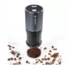 Zassenhaus Mini Master USB Coffee Grinder, Conical Ceramic Burr, Rechargeable, Black/Silver