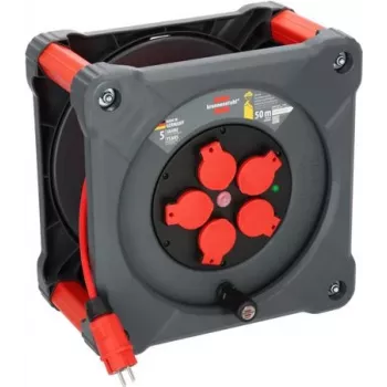 Brennenstuhl 9201500210 Kabeltrommel 25m H05VV-F 3G1.5 4x Schuko IP44 1000/3500W