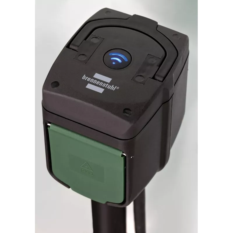 Brennenstuhl Connect WiFi Gartensteckdose mit Erdspieß CS und Mo