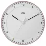 Braun BC17PW Quarz-Wanduhr analog, 30 cm, Rosa/Weiß