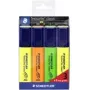 STAEDTLER Textsurfer Classic 3+1 Promopack Highlighter Set, Chisel Tip, 1.0-5.0 mm, Assorted Colors