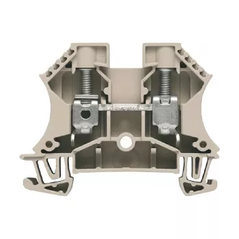 Weidmüller WDU 10 Durchgangs-Reihenklemme, Schraubanschluss, 10 mm², 57 A, Beige, 50 Stück